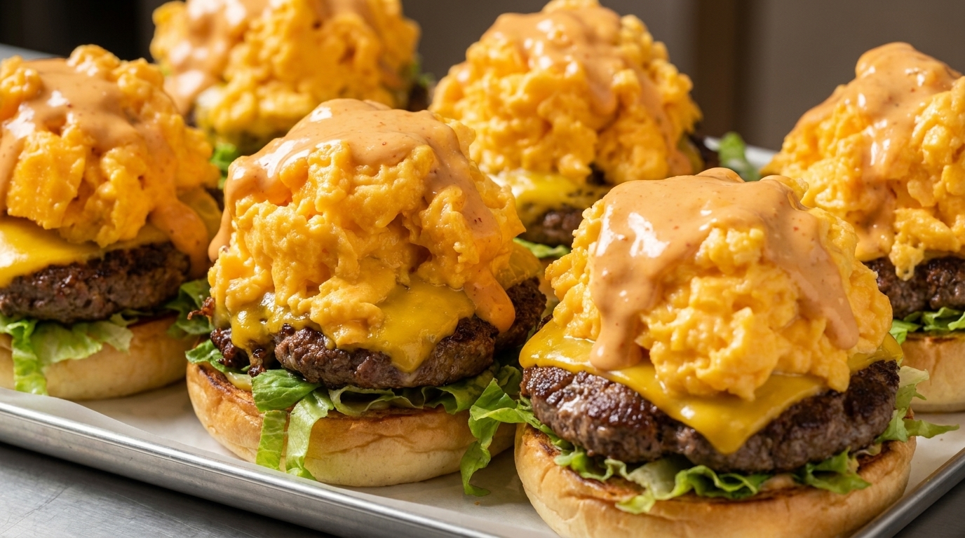 La Hamburguesa Gourmet de Ternera con Huevo Cremoso