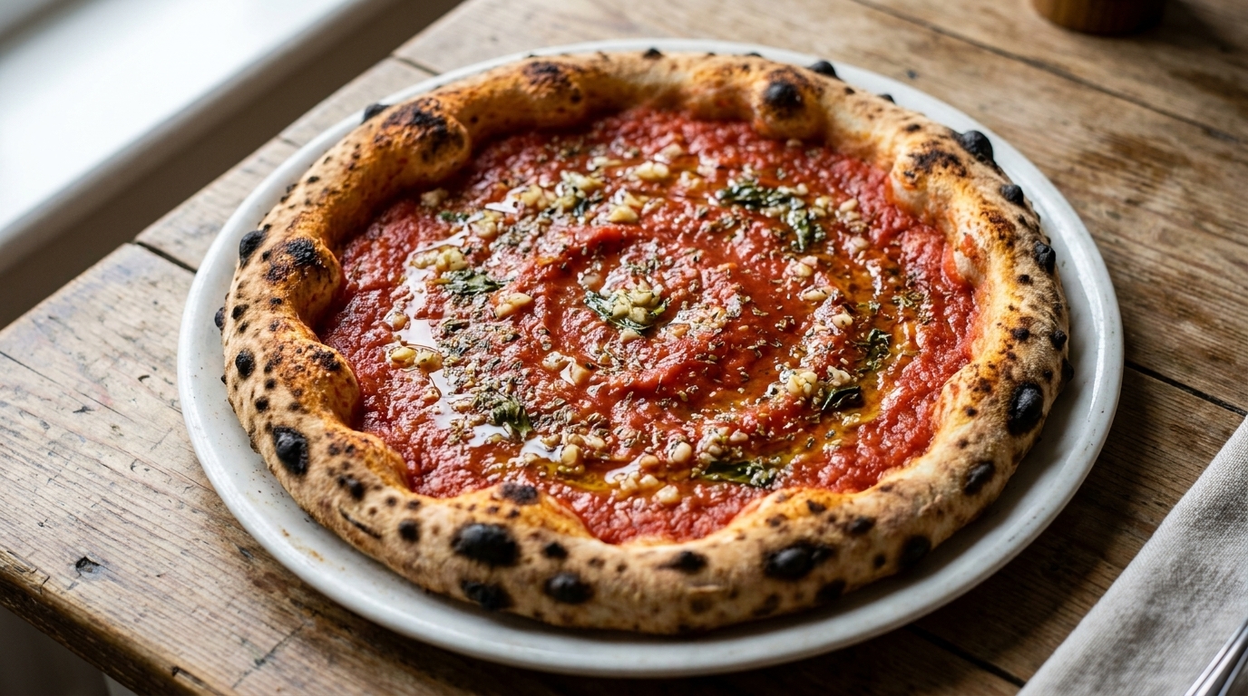Clásica Pizza Marinara Napolitana