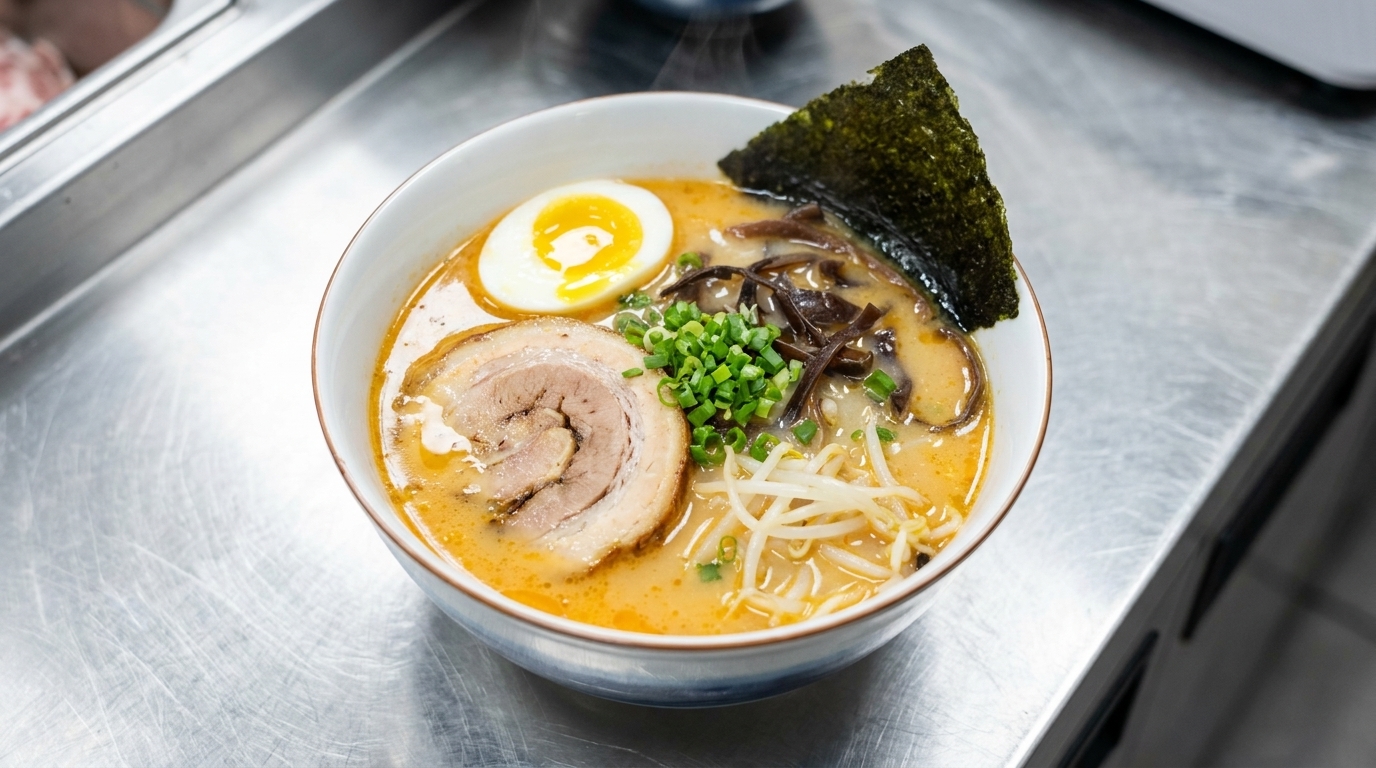 Auténtico Tonkotsu Miso Ramen Japonés