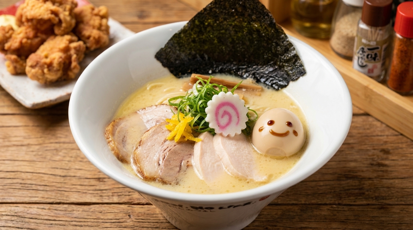 Ramen de pollo Paitan al yuzu