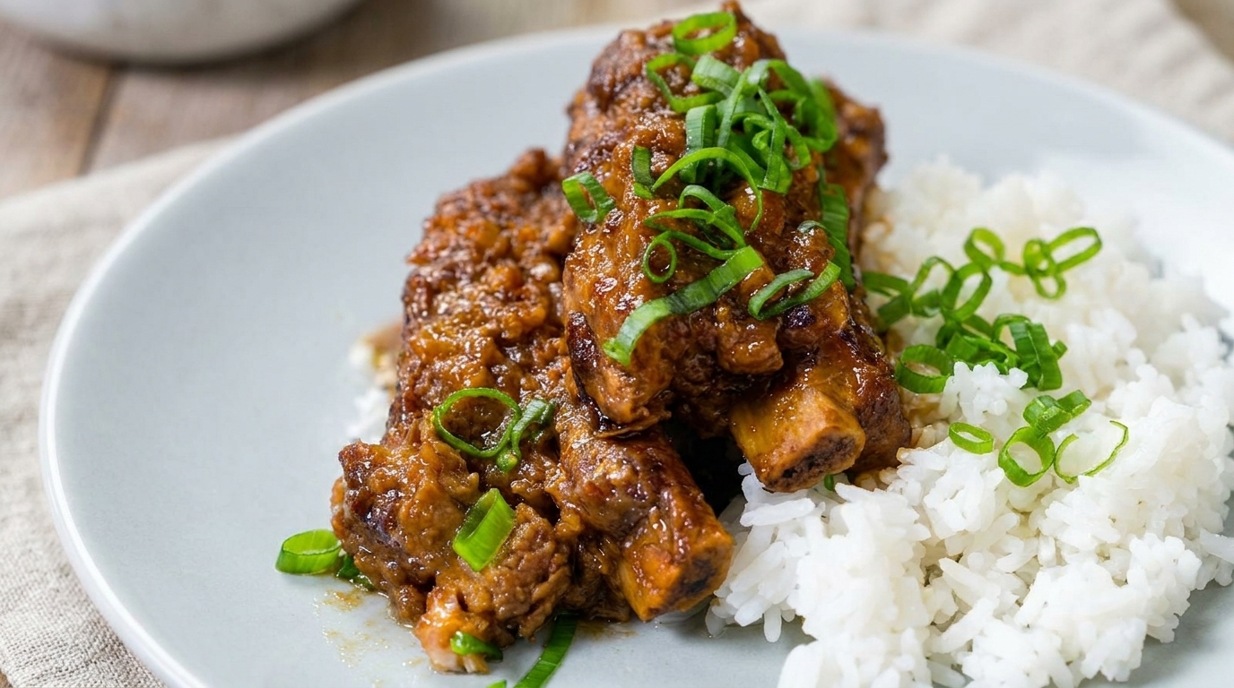 Costillas de Cerdo Estofadas al Miso