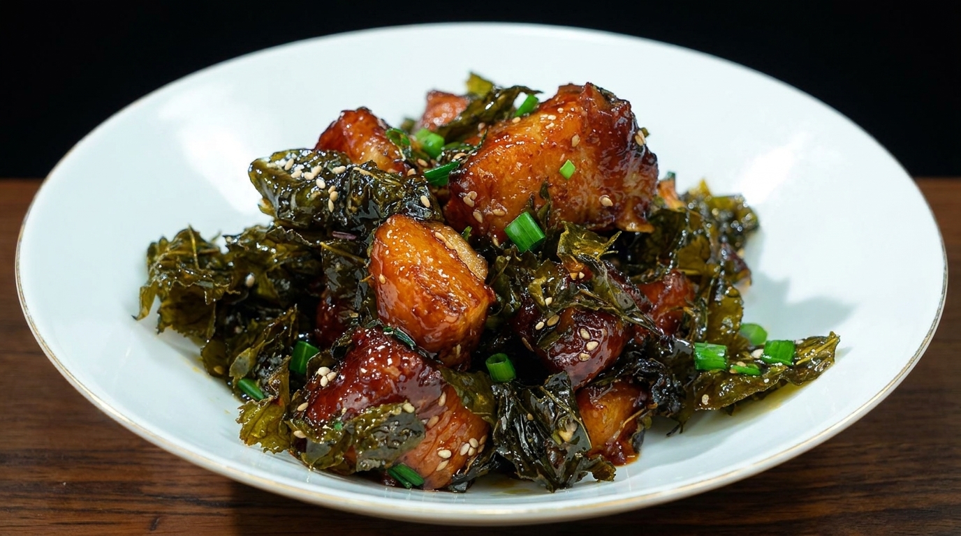 Panceta de Cerdo Estofada con Té Tieguanyin