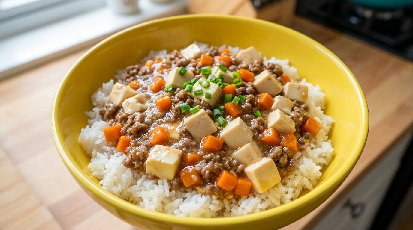 Guiso de Ternera Picada y Tofu