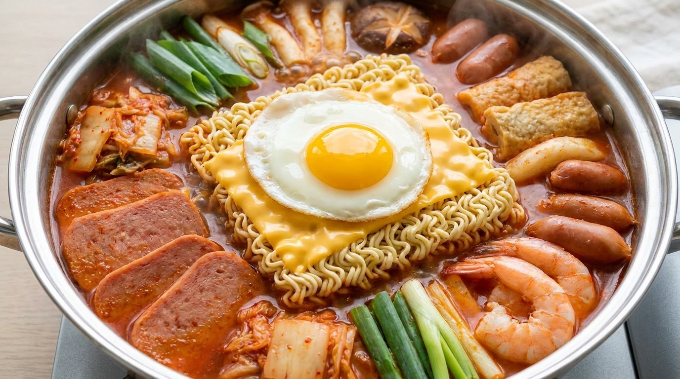 Estofado militar coreano clásico (Budae-jjigae)