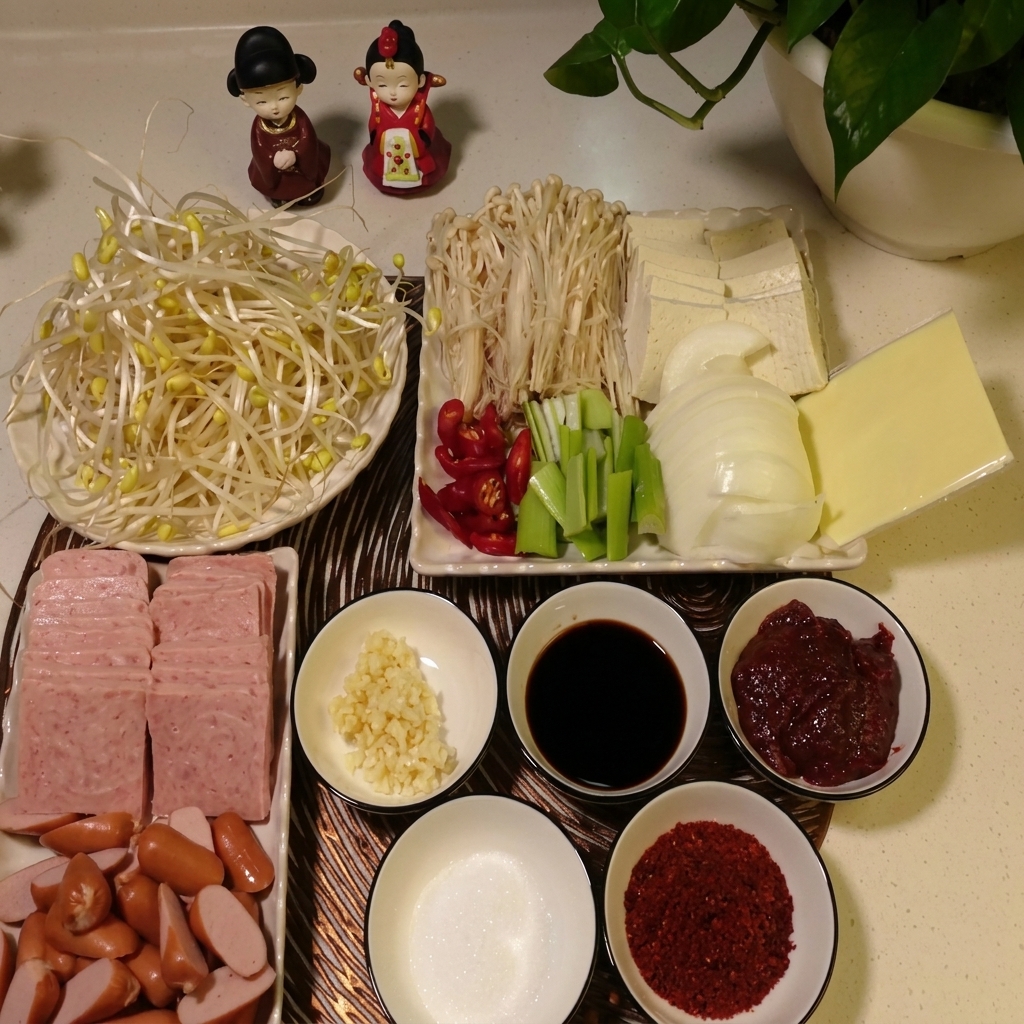 Un tazón blanco pequeño con una mezcla de ajo picado, pasta de chile y polvo de chile, listo para ser mezclado.