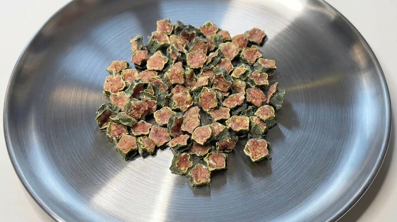 Premios Caseros de Okra y Pollo en Forma de Estrella para Mascotas