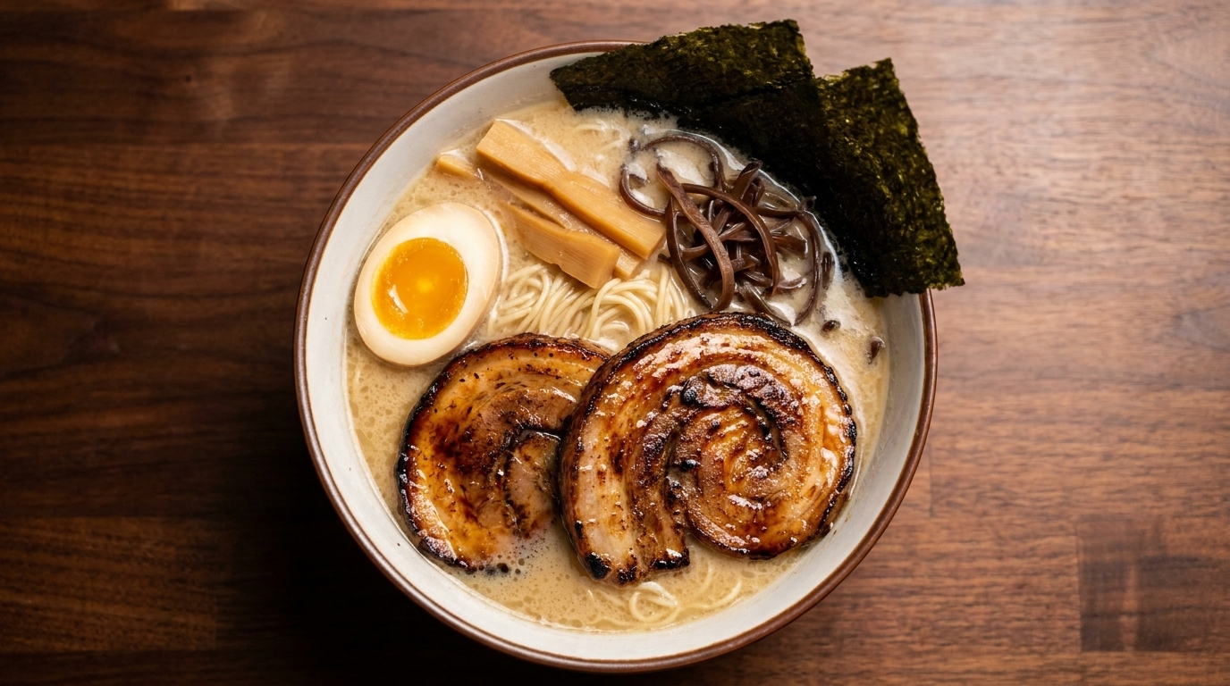 Chashu de Cerdo y Ramen Tonkotsu: Receta Japonesa Auténtica