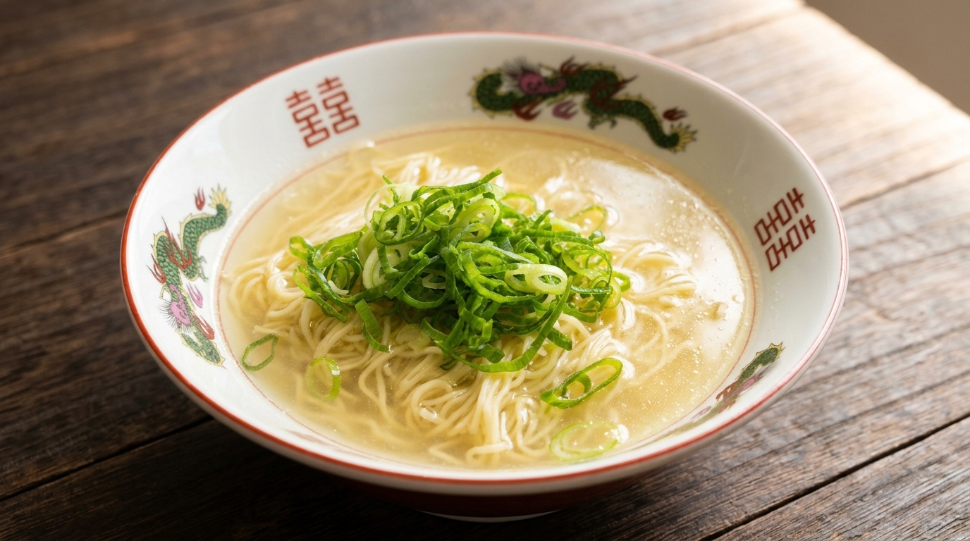 Ramen Shio Japonés (Ramen de Sal) Caldo Claro