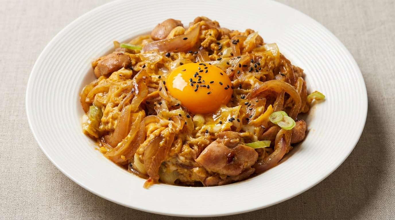 Oyakodon Japonés Clásico (Bol de Pollo y Huevo)