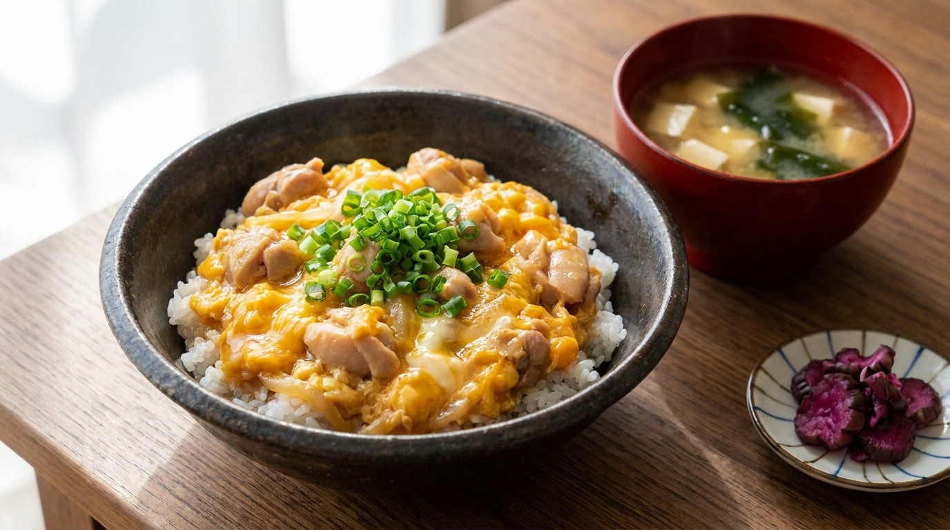 Oyakodon Clásico (Bol de Pollo y Huevo Japonés)
