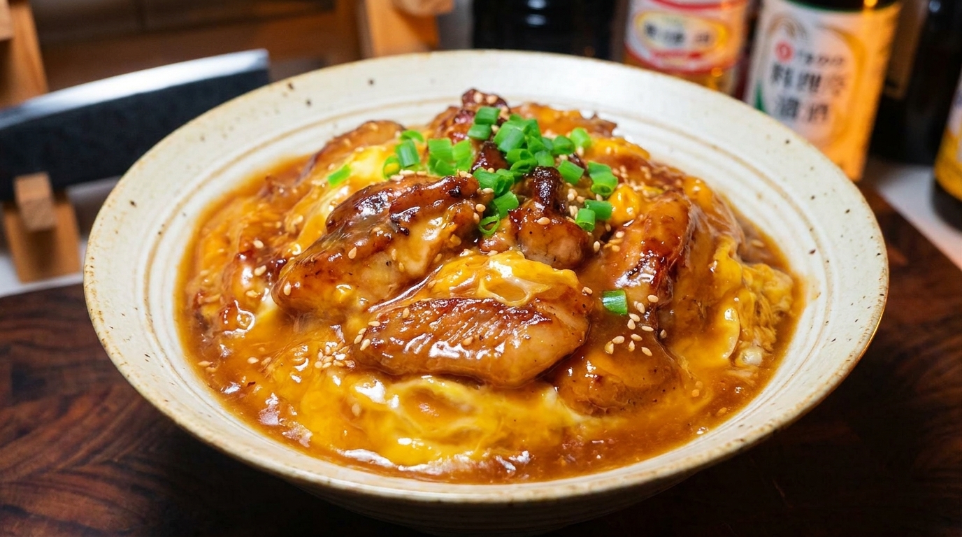 Oyakodon Japonés (Cuenco de Pollo y Huevo)