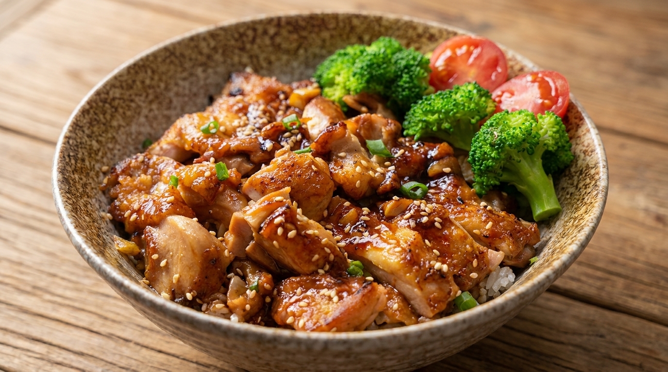 Pollo Teriyaki Casero sobre Arroz: Receta Fácil y Jugosa