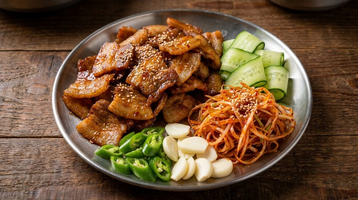 Panceta de Cerdo Marinada a la Coreana (Dwaeji Bulgogi)