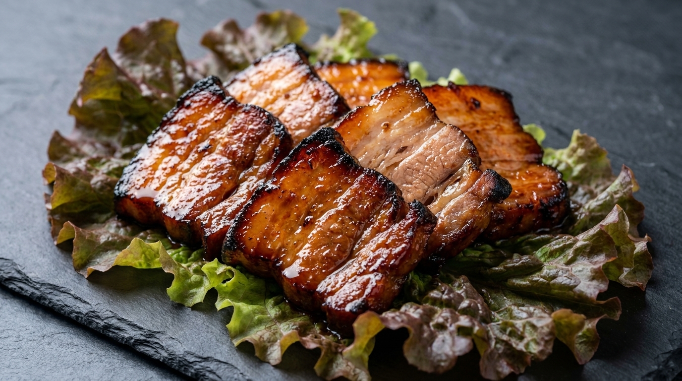 Panceta de Cerdo Coreana a la Parrilla Marinada con Frutas (Dwaeji-bulgogi)
