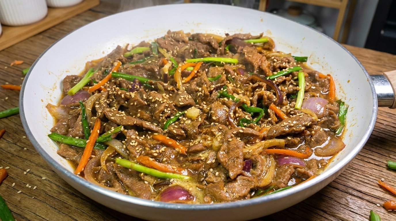 Bulgogi Coreano Tradicional: Ternera a la Parrilla