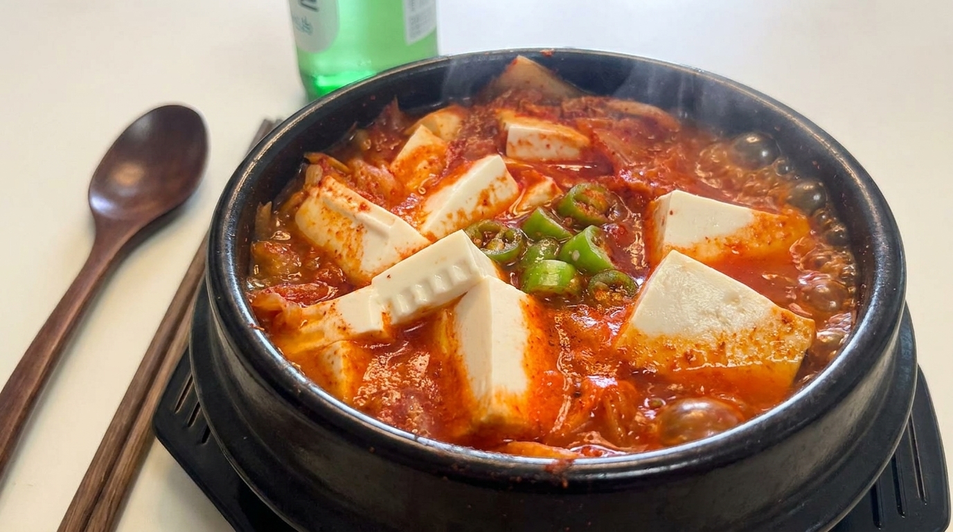 Estofado Coreano de Atún y Kimchi (Chamchi Kimchi Jjigae) Fácil