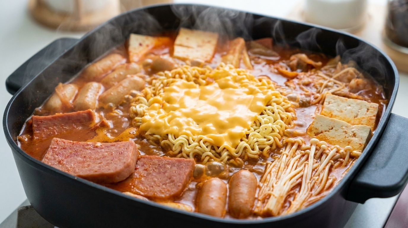 Budae Jjigae: Receta de Estofado Militar Coreano Auténtico