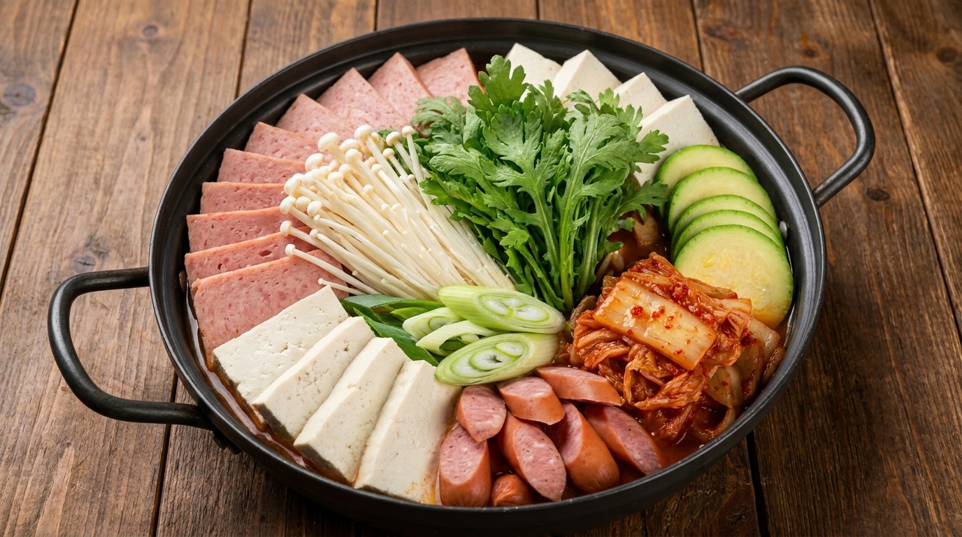 Auténtico Estofado del Ejército Coreano (Budae-jjigae)