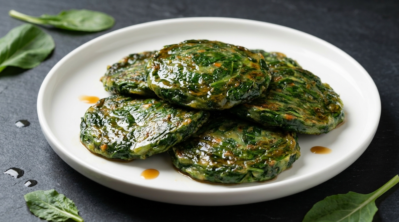 Tortitas de verduras tradicionales de Kunshan (Cai Lata)