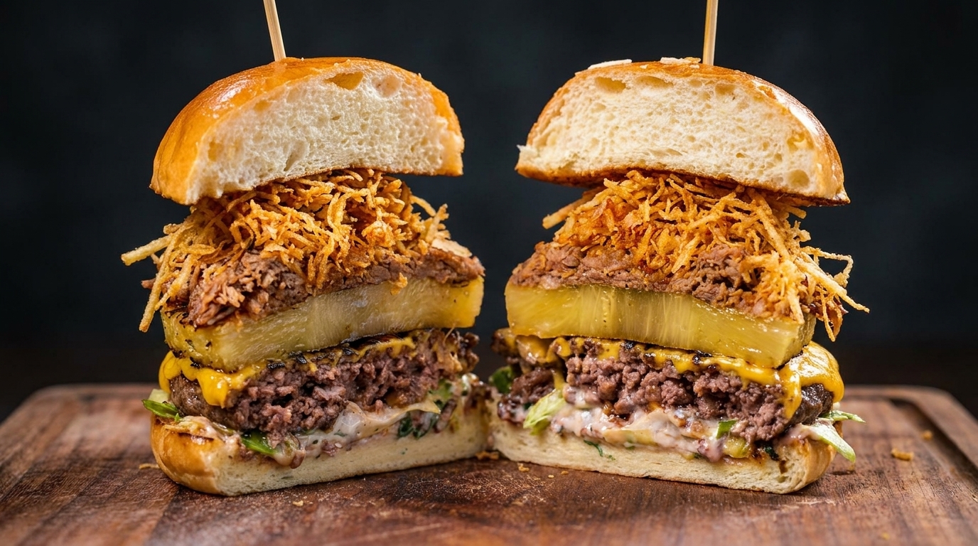 Hamburguesa Gourmet Americana de Pulled Pork