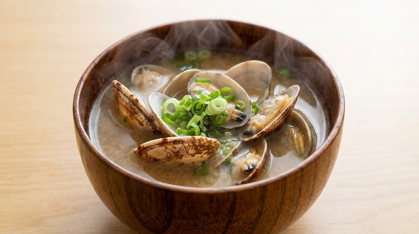 Sopa de Miso con Almejas Japonesa Auténtica (Asari Miso Soup)