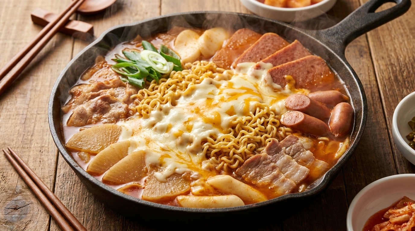 Budae Jjigae Simplificado (Estofado del Ejército)