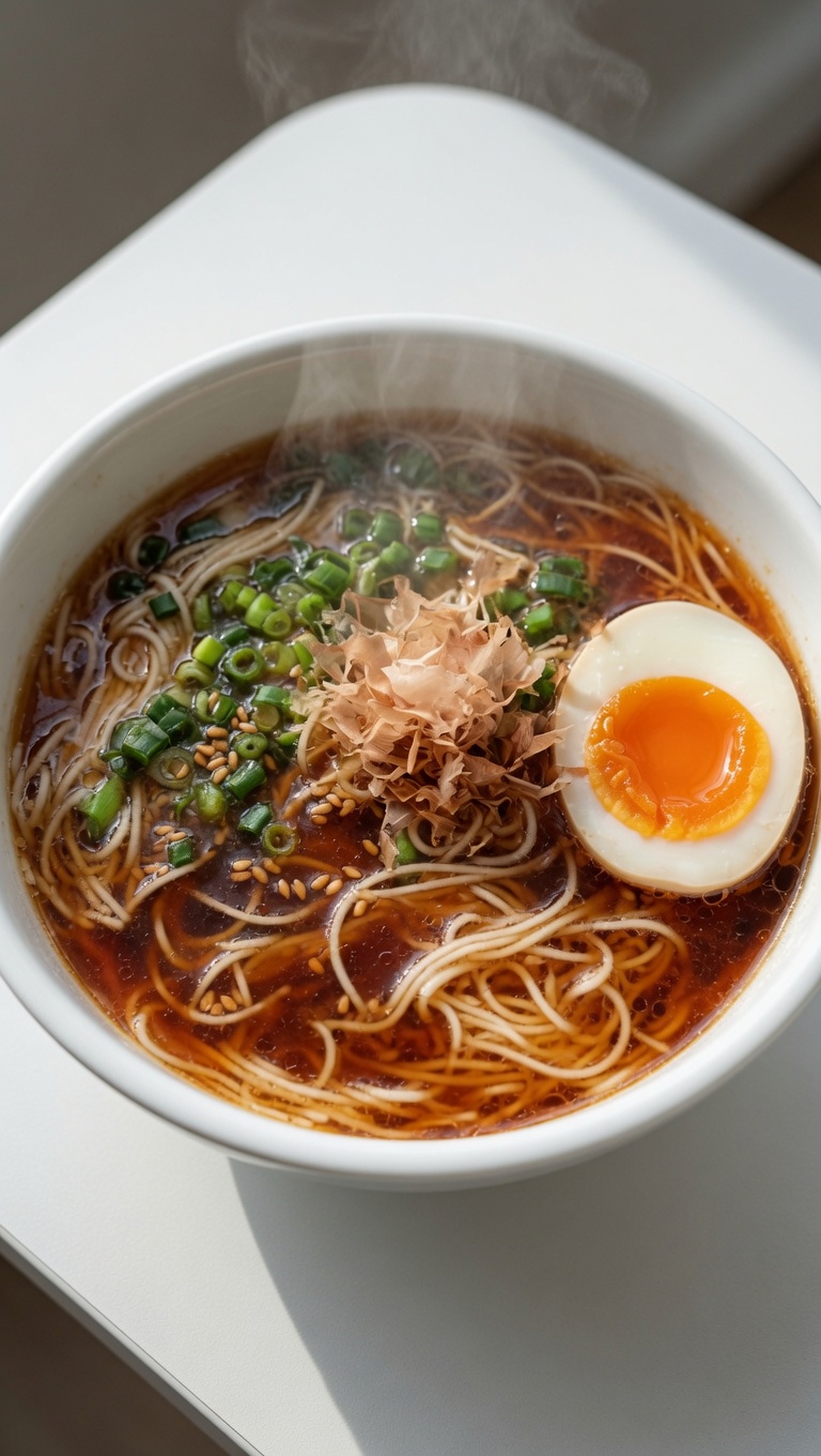 Ramen rápido de salsa de soja