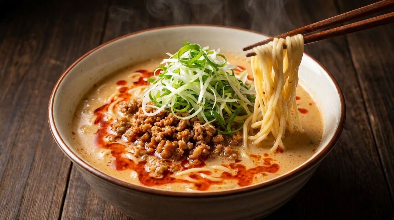 Auténtico Tan Tan Ramen al estilo japonés