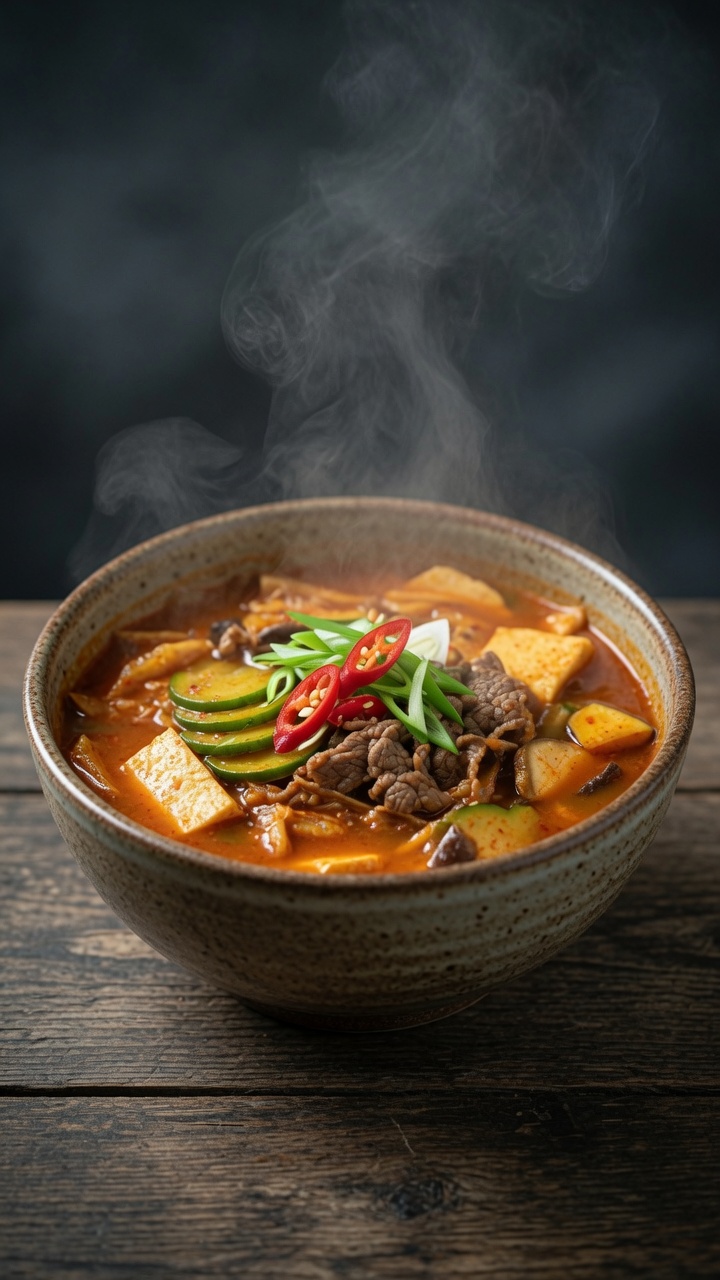 Sopa Coreana de Kimchi y Ternera
