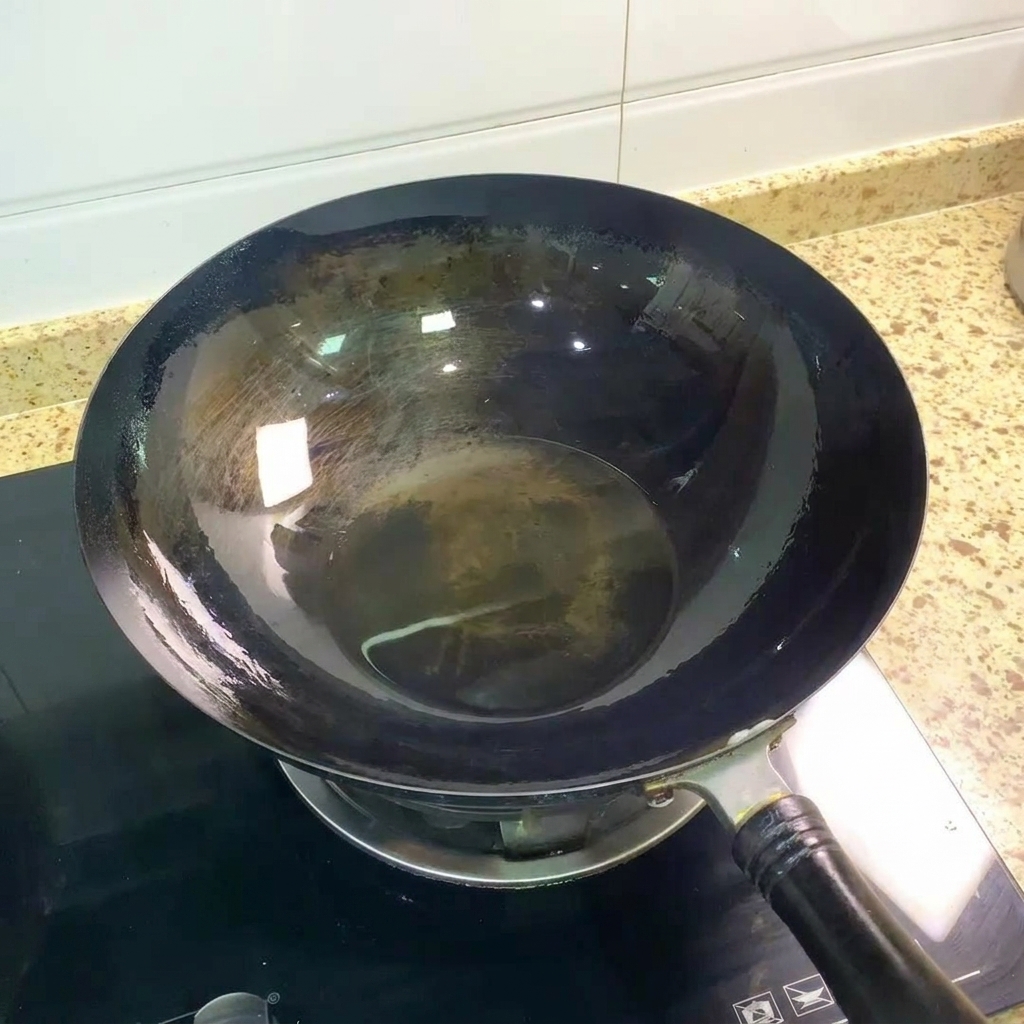 Pechuga de pollo desmenuzada cocinándose en un wok caliente.