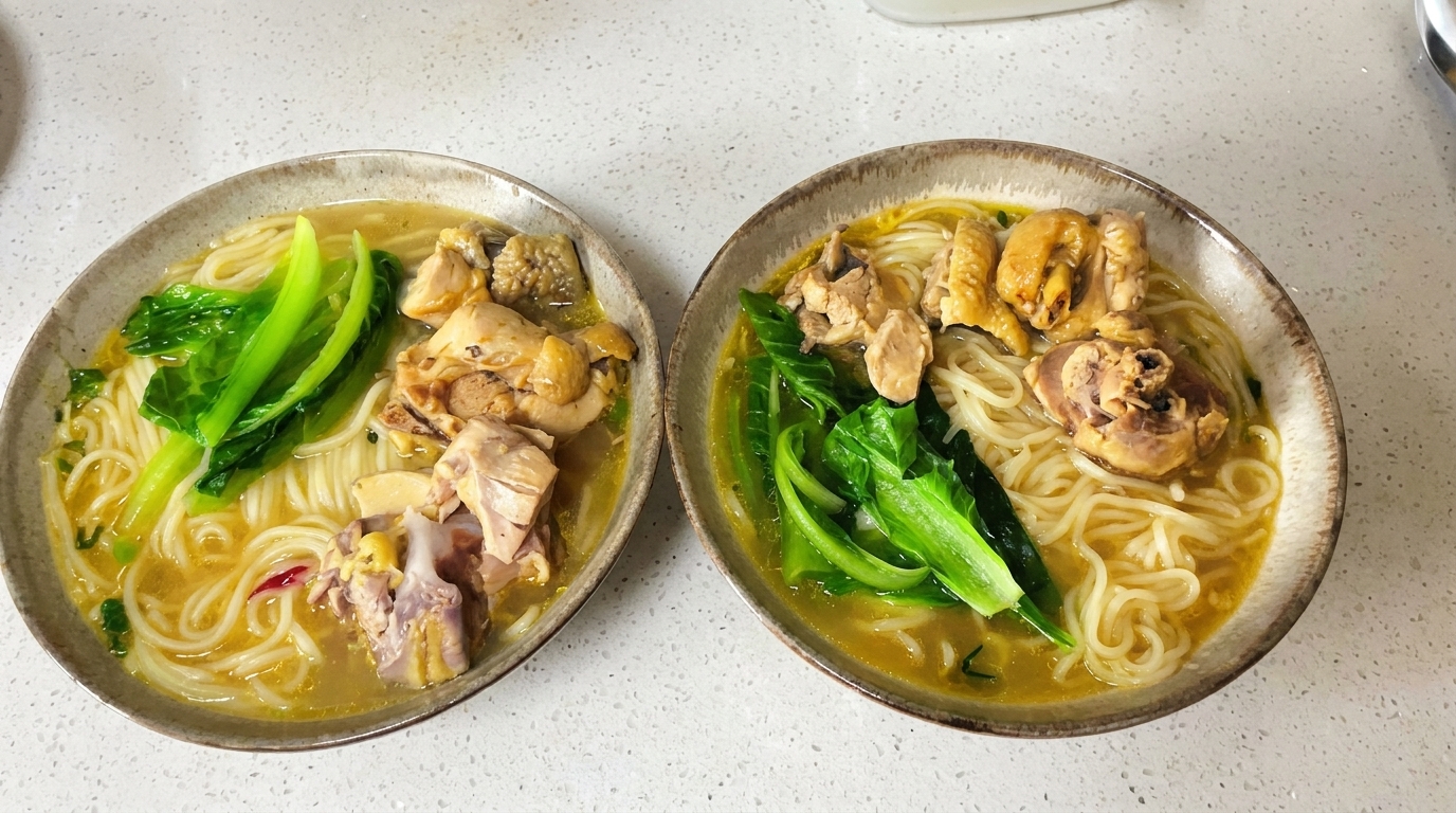 Sopa de Pollo con Fideos al Estilo Casero