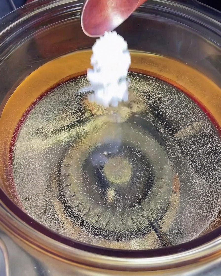Pasta sumergiéndose en una olla con agua hirviendo con sal.