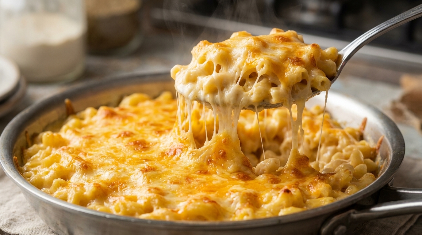 Clásico Macarrones con Queso al Horno al Estilo Americano