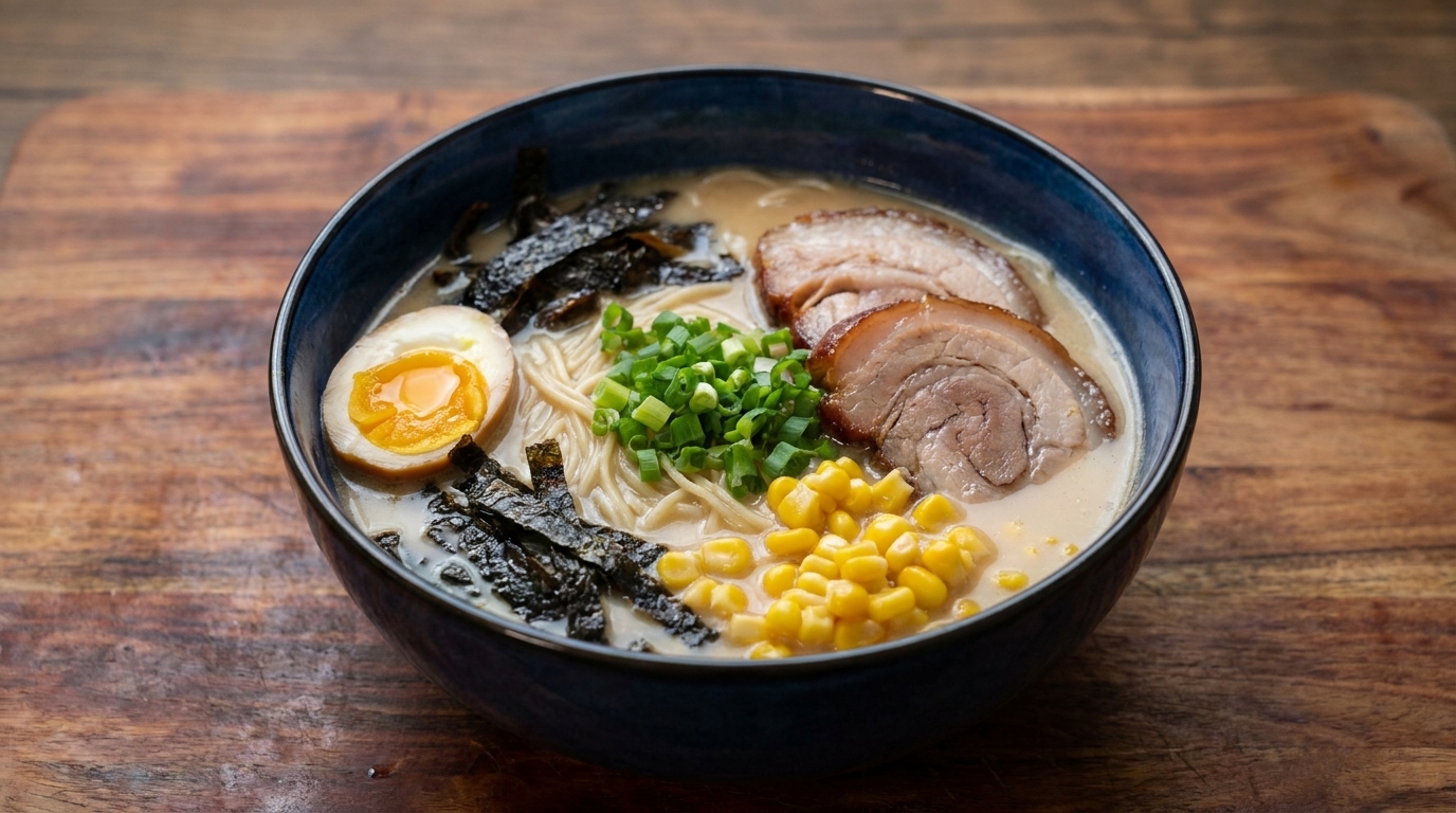 Tonkotsu Ramen auténtico con Chashu casero