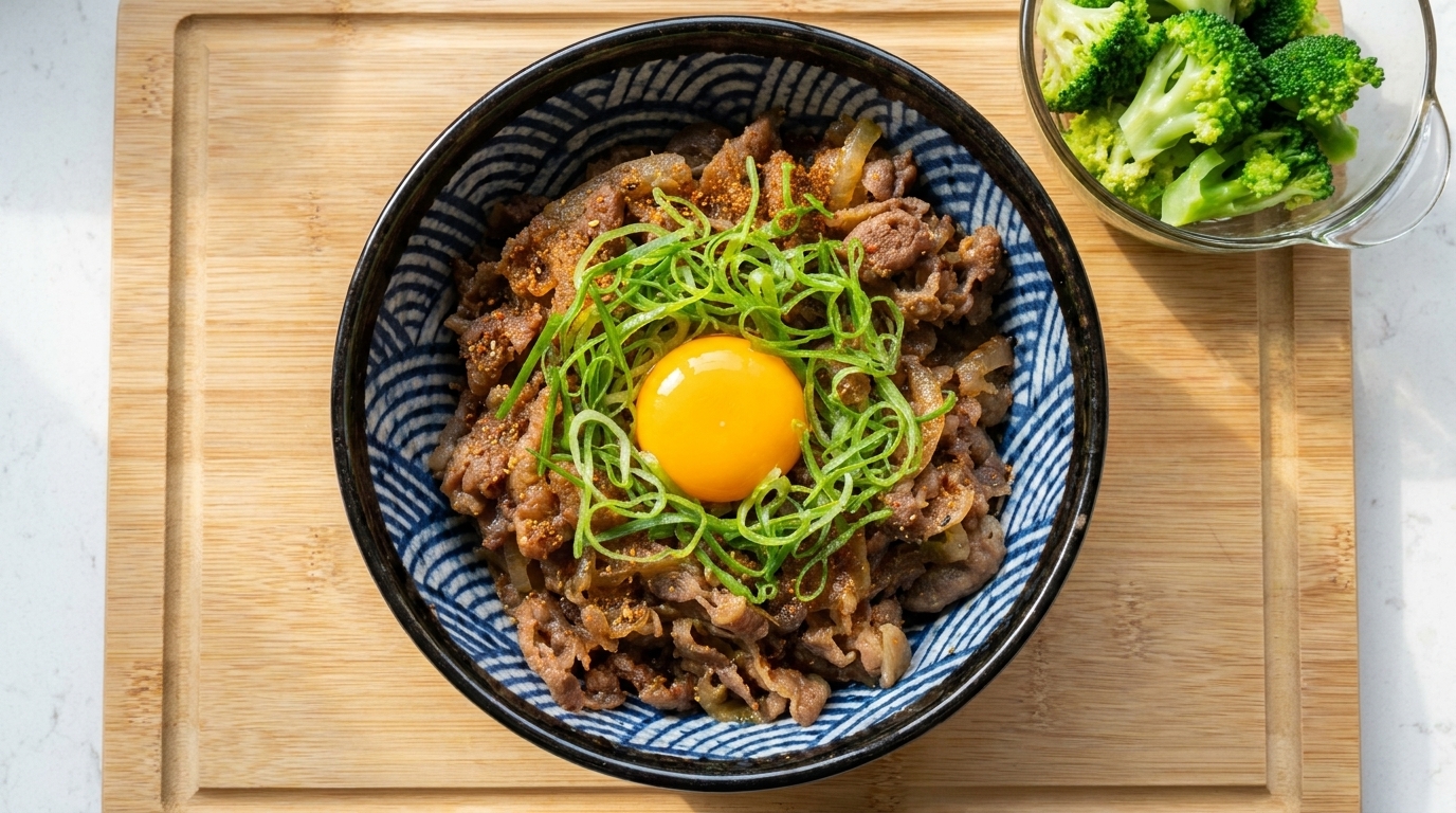 Bol de Ternera Japonés (Gyudon) Clásico