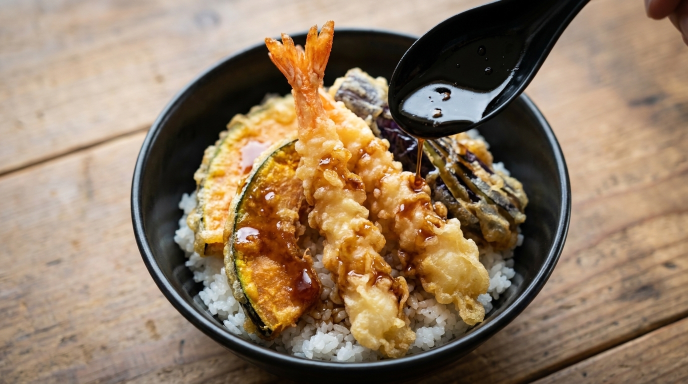 Clásico Tempura Don Japonés (Ten-don)