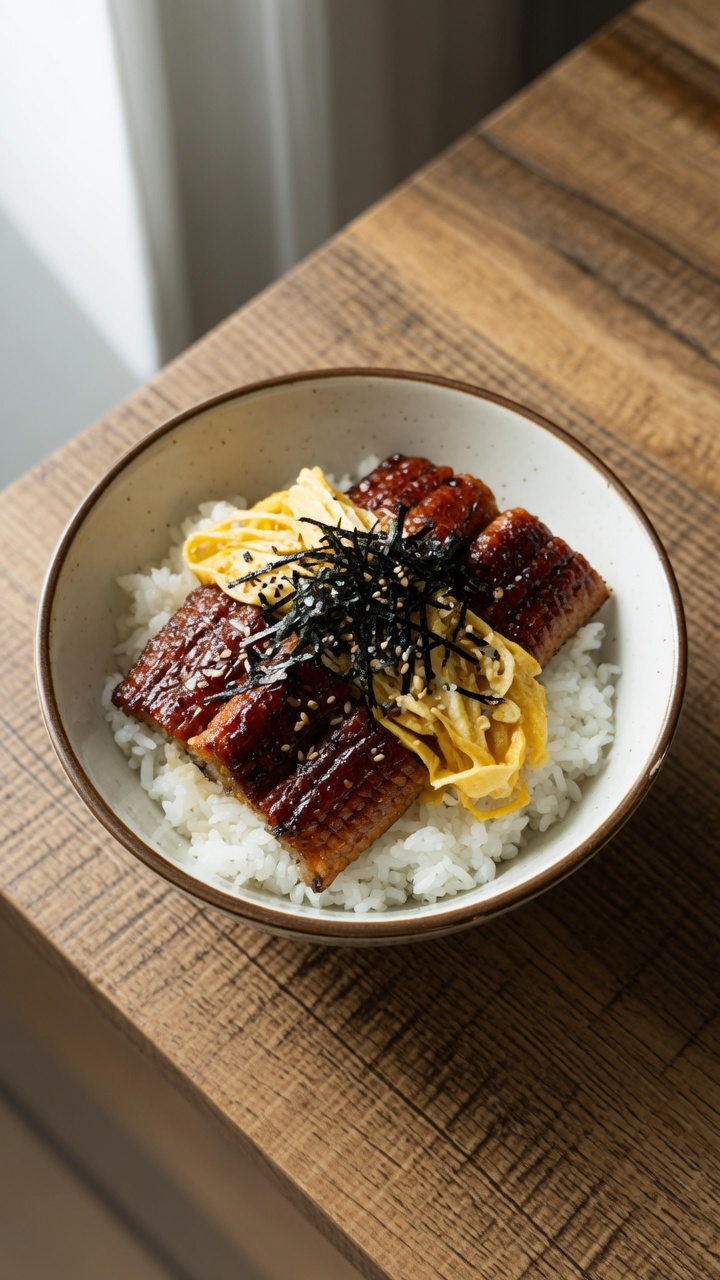 Unagi Don Clásico (Tazón de Arroz con Anguila a la Parrilla)