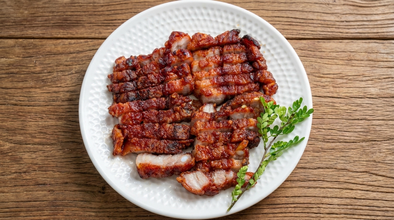 Panceta de Cerdo Crujiente con Tofu Fermentado