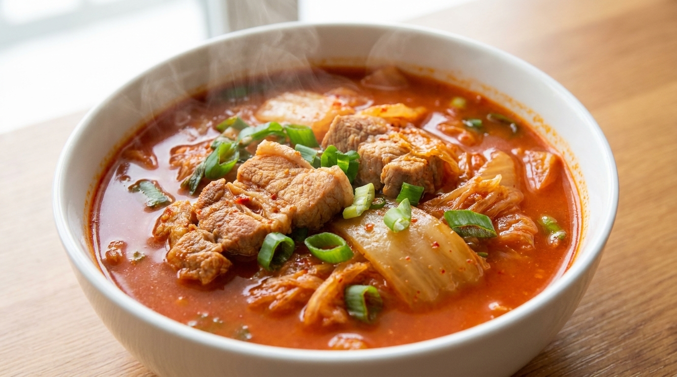 Kimchi Jjigae Clásico (Estofado de Kimchi Coreano)