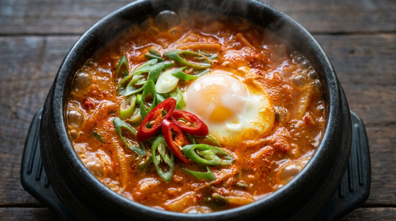 Kimchi Jjigae Clásico (Estofado de Kimchi)