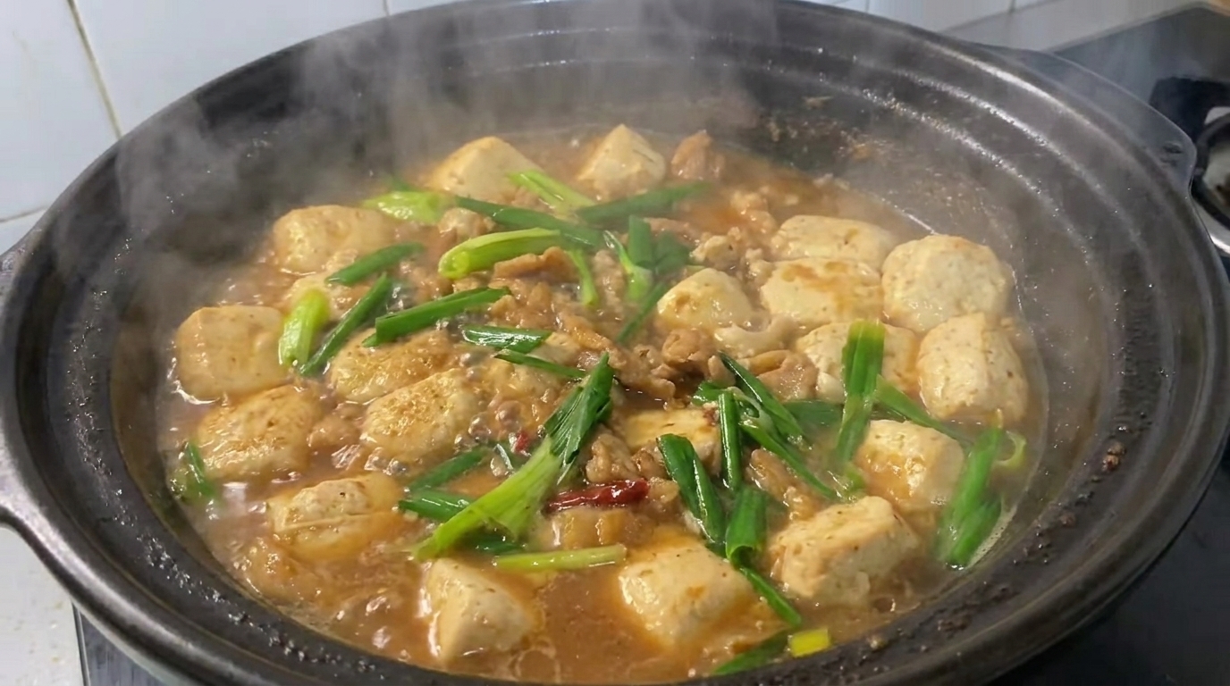 Tofu Apestoso Estofado con Panceta