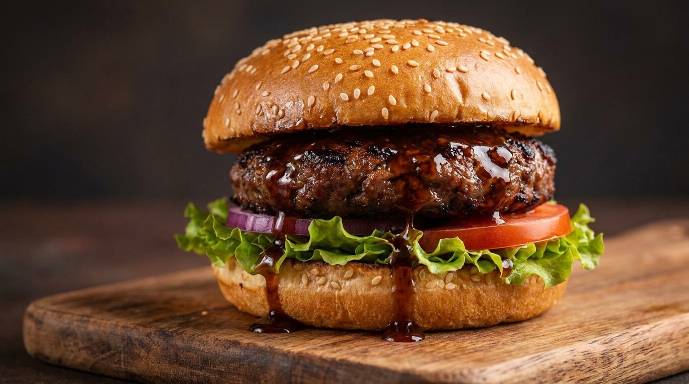 Hamburguesa Teriyaki Casera