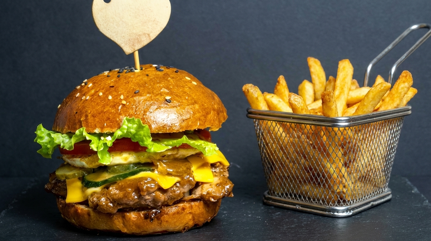 Hamburguesa Gourmet de Pollo Teriyaki