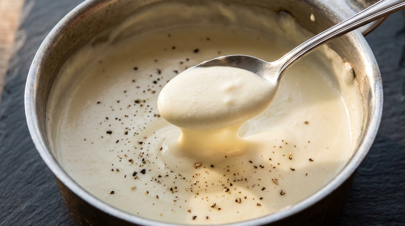 Salsa Blanca de Queso Rica y Cremosa