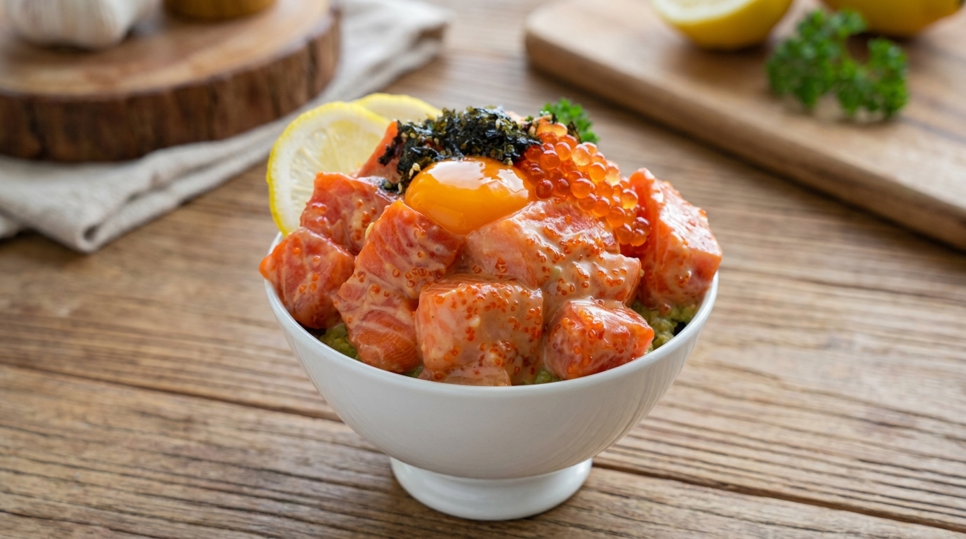 Poke Bowl de Salmón y Aguacate