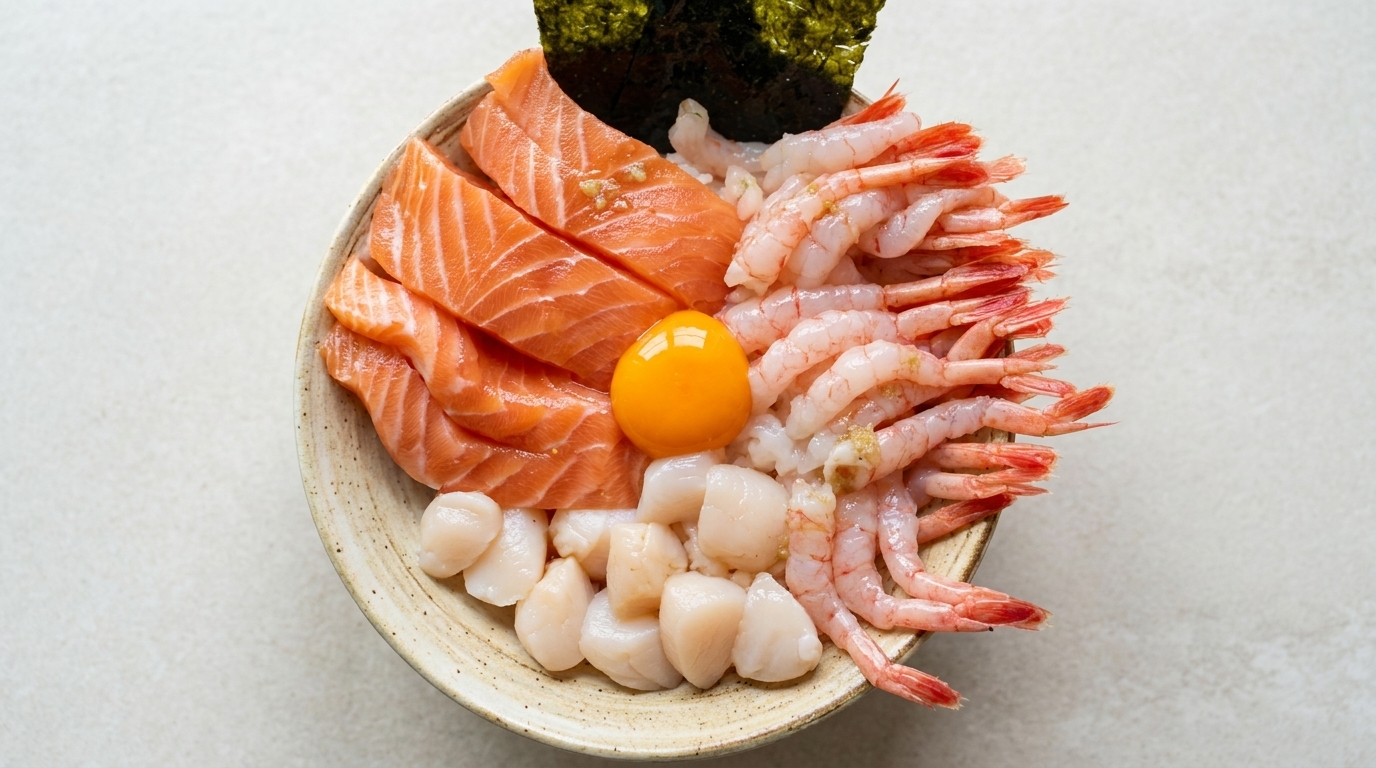 Bowl de Chirashi de Marisco Fácil y Bajo en Calorías