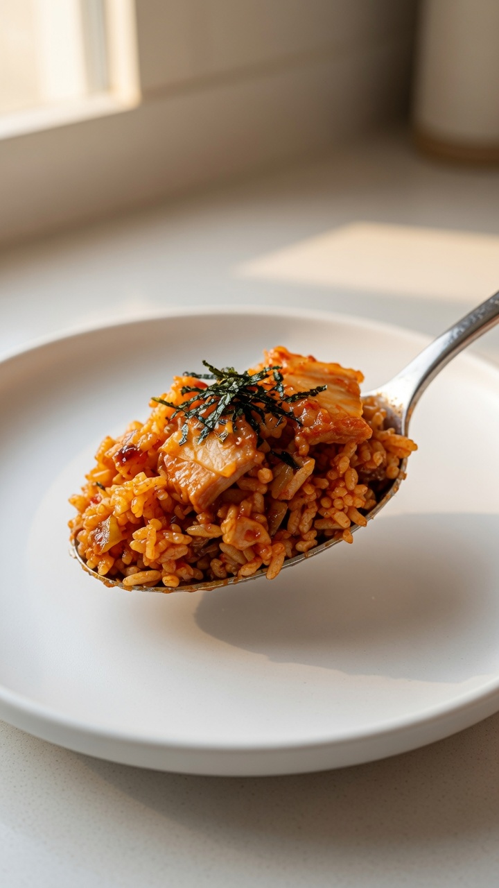 Clásico Arroz Frito con Kimchi (Kimchi Bokkeumbap)
