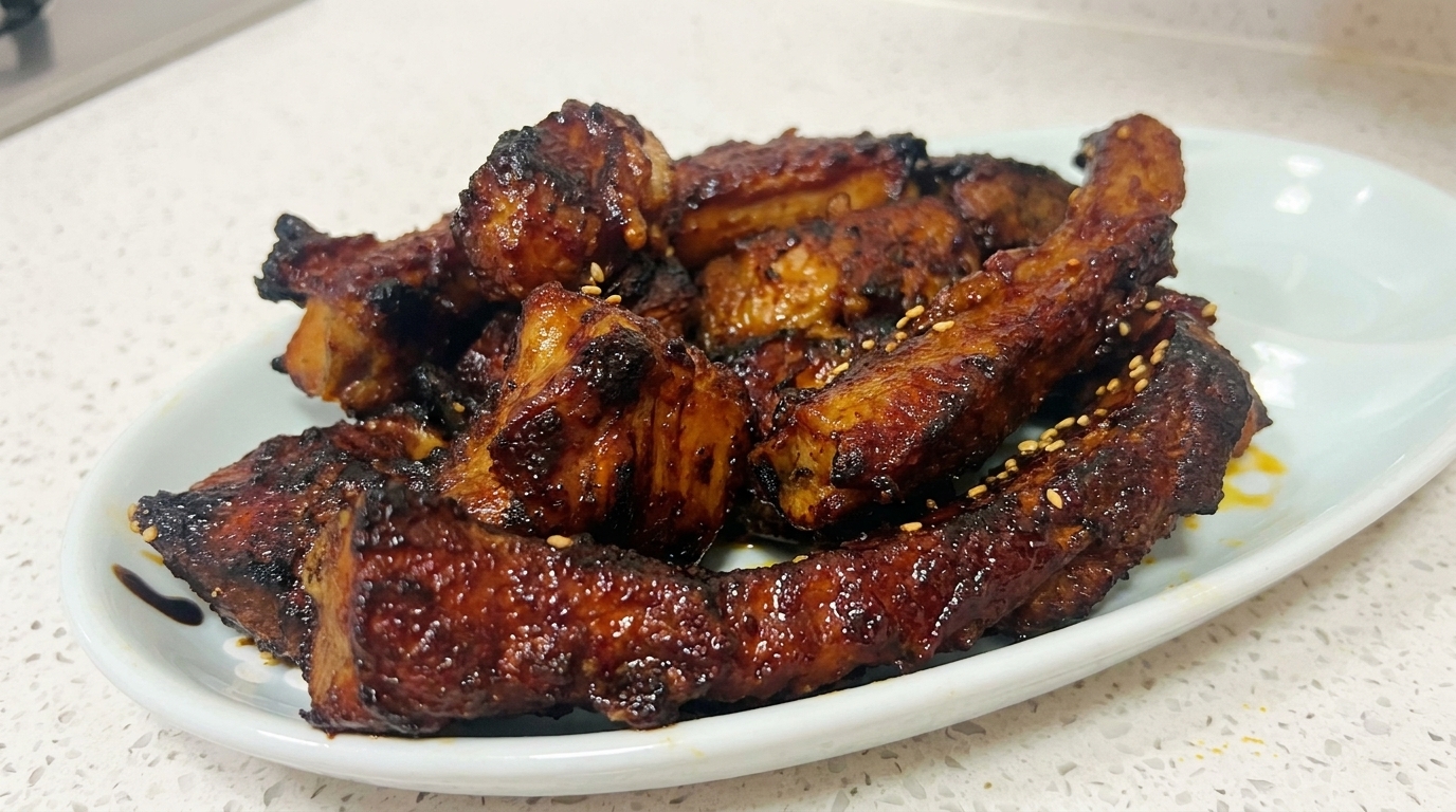 Costillas de Cerdo al Horno Glaseadas con Miel
