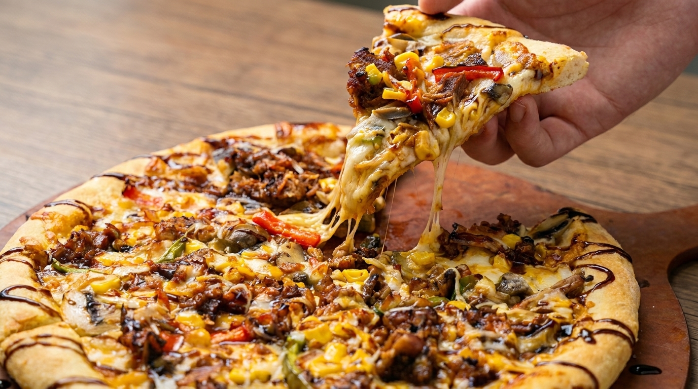 Pizza de Pulled Pork Ahumado