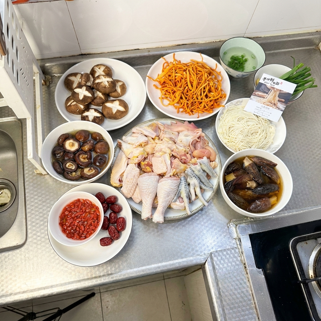 Rodajas de jengibre friéndose en un wok caliente, soltando su aroma.